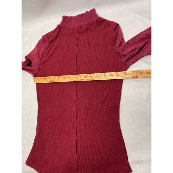 NWT FREE PEOPLE - We The Free - Freya Long Sleeve Mock Neck Thermal Top - Picture 12 of 13